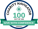 Charity Navigator 100 out of 100 Seal